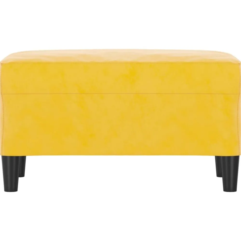 Bancs-vidaXL Banc 70x35x41 cm Velours Jaune