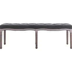 vidaXL Banc Lin Bois solide 150x40x48 cm