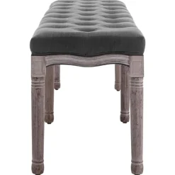 vidaXL Banc Lin Bois solide 150x40x48 cm