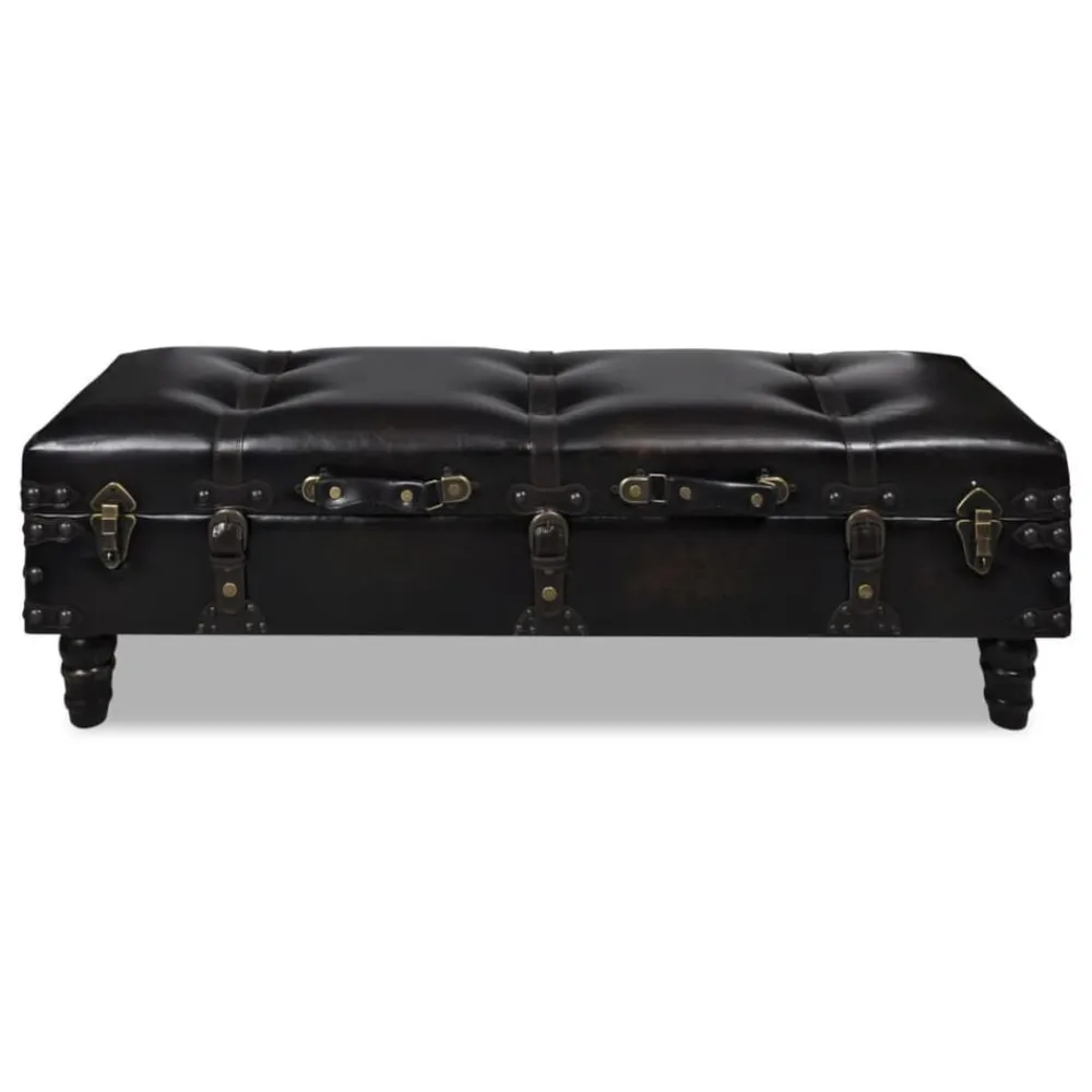 vidaXL Banc long de rangement marron