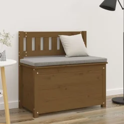 Bancs-vidaXL Banc 80x41x77 cm Bois de pin massif marron miel