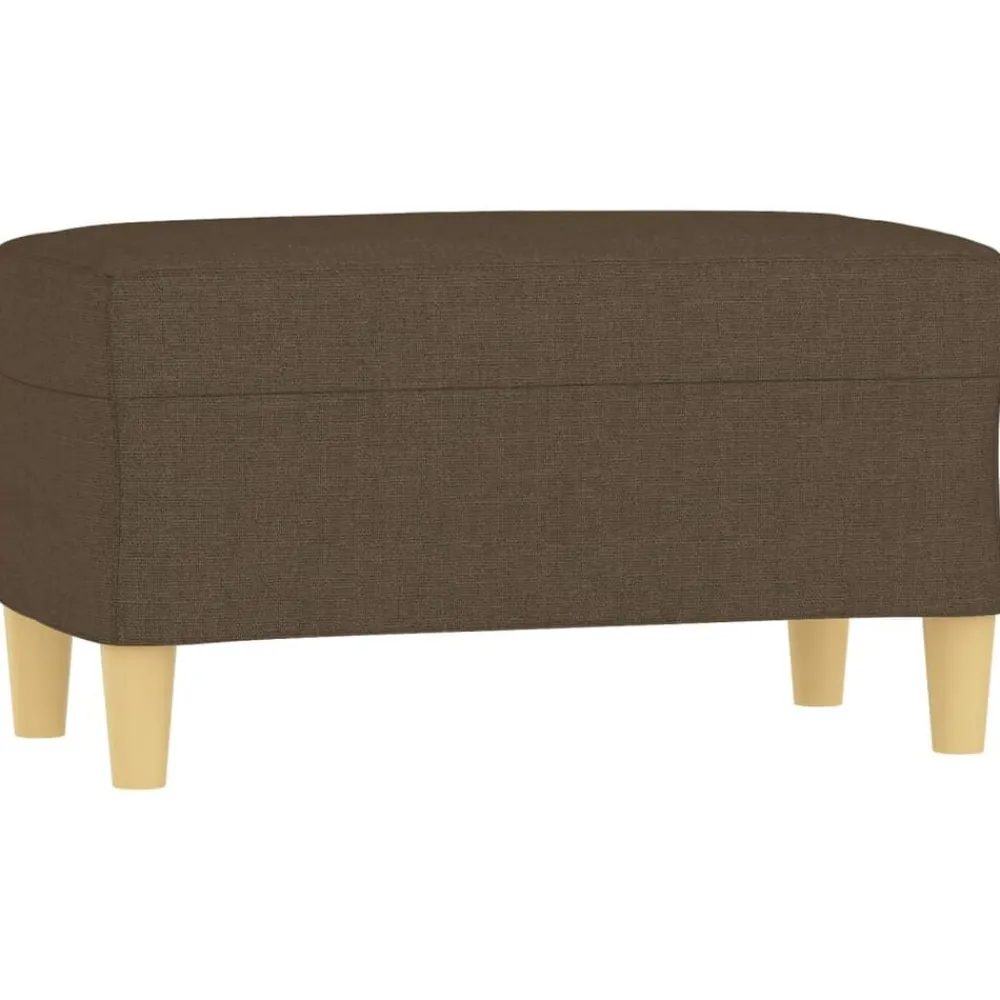 Bancs-vidaXL Banc 70x35x41 cm Tissu Marron