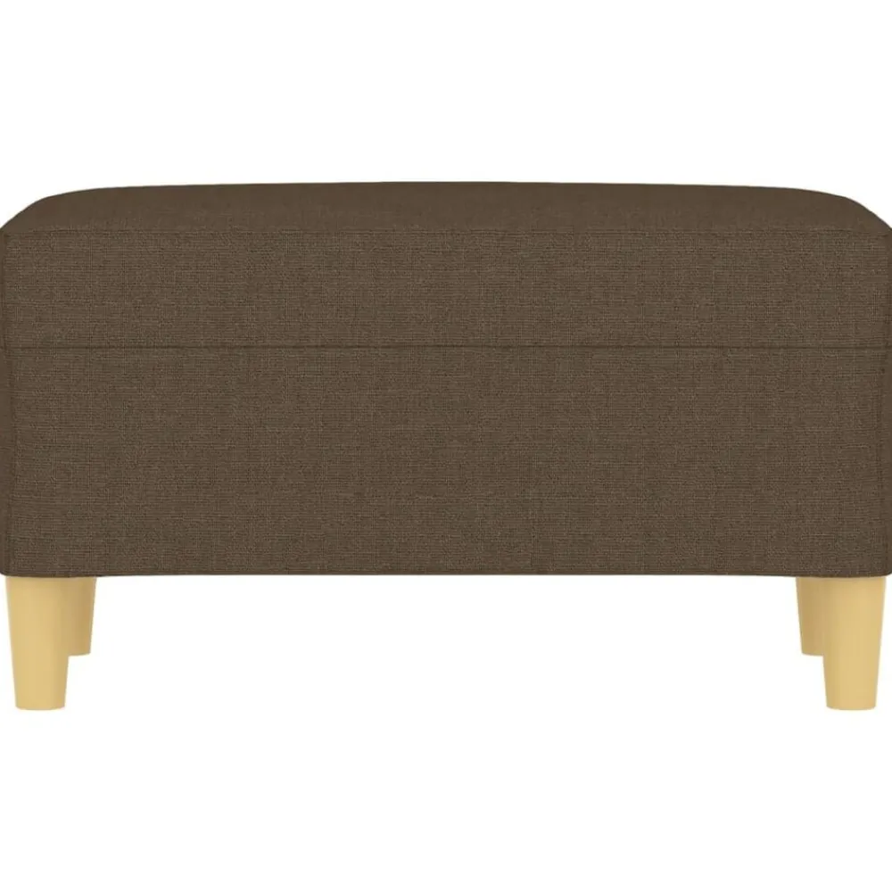 Bancs-vidaXL Banc 70x35x41 cm Tissu Marron