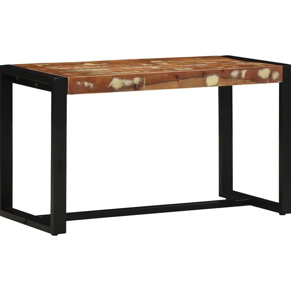 Bancs-vidaXL Banc multicolore 80x35x45 cm bois massif récupération