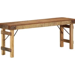 vidaXL banc Naturel 110 x 35 x 46 cm Bois ancien récupéré