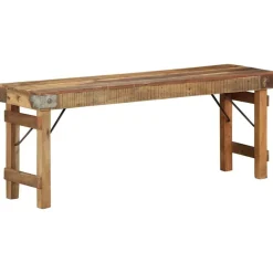 vidaXL banc Naturel 110 x 35 x 46 cm Bois ancien récupéré
