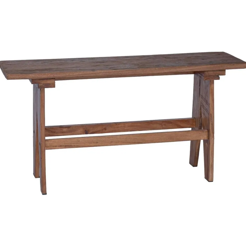 Bancs-vidaXL banc Naturel 100 x 30 x 51 cm Bois massif de récupération