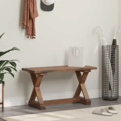 Bancs-vidaXL banc Naturel 85 x 35 x 46 cm Bois massif de récupération