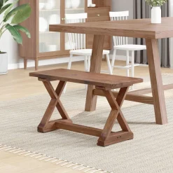 Bancs-vidaXL banc Naturel 85 x 35 x 46 cm Bois massif de récupération
