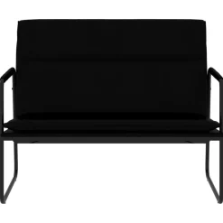 Bancs-vidaXL Banc 100x64x80 cm Similicuir Noir