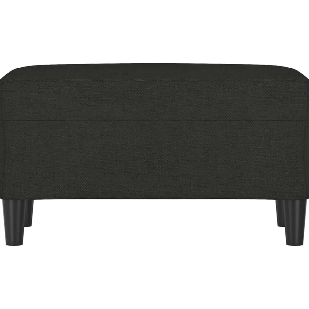 Bancs-vidaXL Banc 70x35x41 cm Tissu Noir
