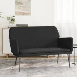 Bancs-vidaXL Banc 108x79x79 cm Velours Noir