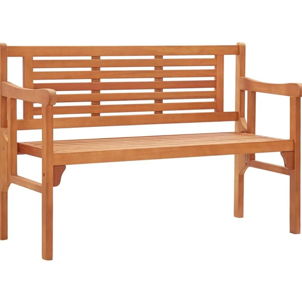 vidaXL Banc pliable de jardin 120 cm Bois d'eucalyptus solide