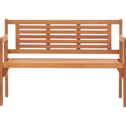 vidaXL Banc pliable de jardin 120 cm Bois d'eucalyptus solide