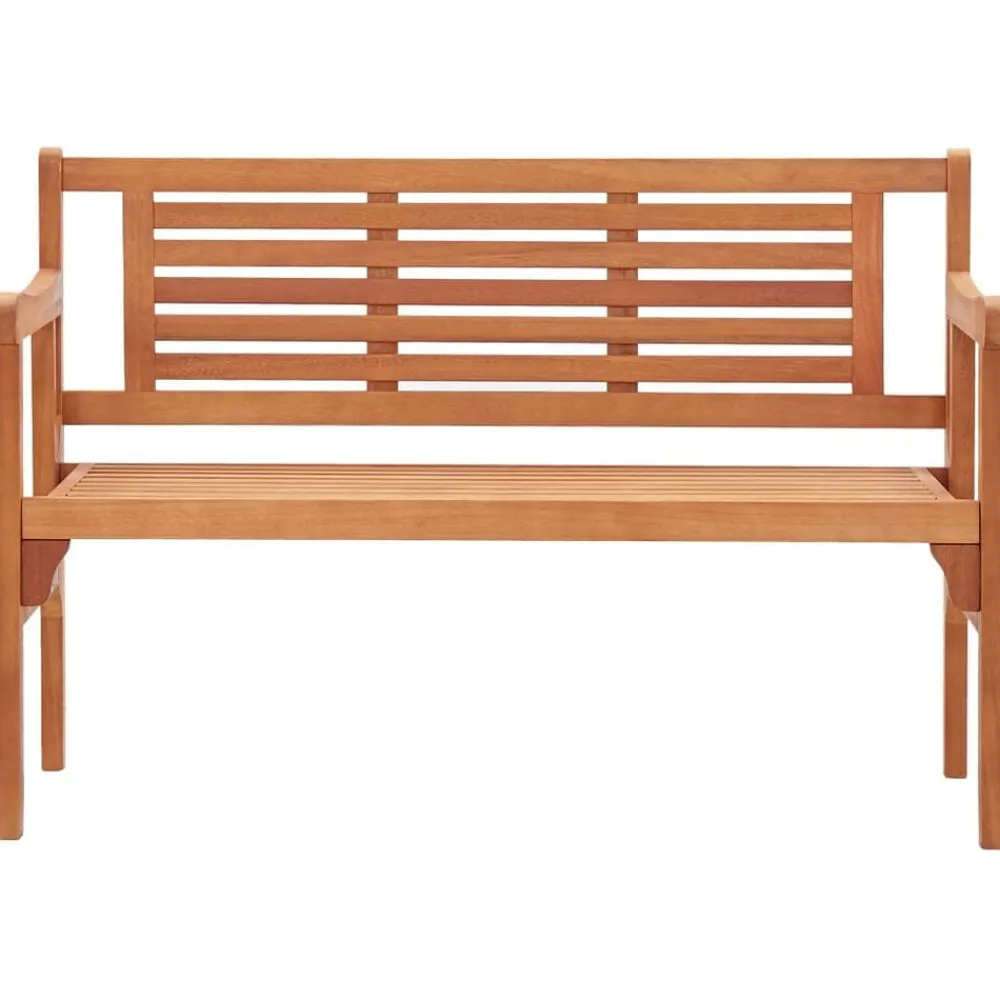 vidaXL Banc pliable de jardin 120 cm Bois d'eucalyptus solide