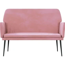 Bancs-vidaXL Banc 108x79x79 cm Velours Rose