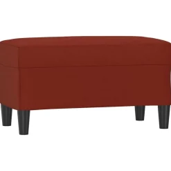Bancs-vidaXL Banc 70x35x41 cm Similicuir Rouge bordeaux