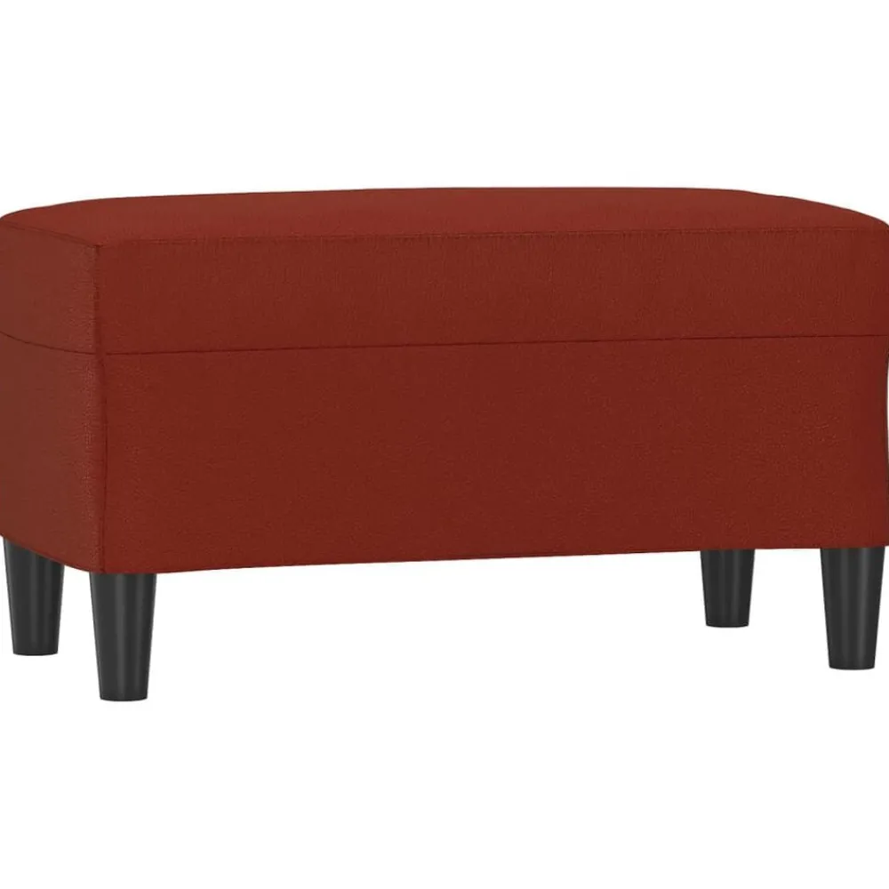 Bancs-vidaXL Banc 70x35x41 cm Similicuir Rouge bordeaux