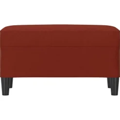 Bancs-vidaXL Banc 70x35x41 cm Similicuir Rouge bordeaux