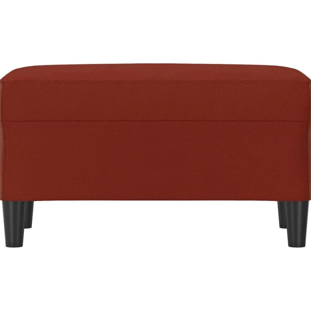 Bancs-vidaXL Banc 70x35x41 cm Similicuir Rouge bordeaux