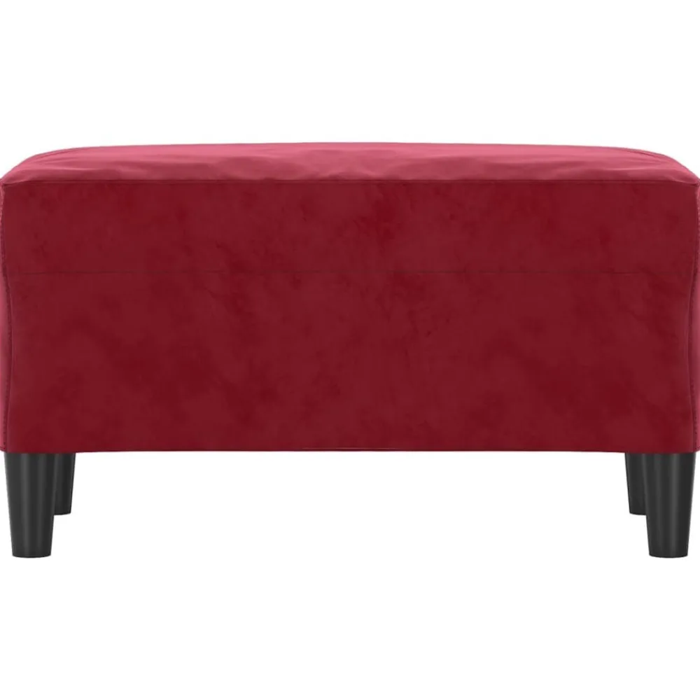 Bancs-vidaXL Banc 70x35x41 cm Velours Rouge bordeaux