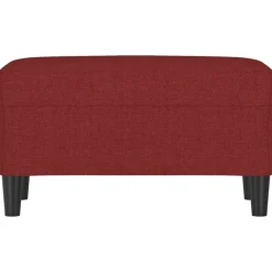 Bancs-vidaXL Banc 70x35x41 cm Tissu Rouge bordeaux