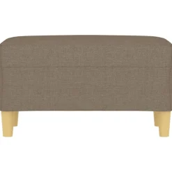 Bancs-vidaXL Banc 70x35x41 cm Tissu Taupe