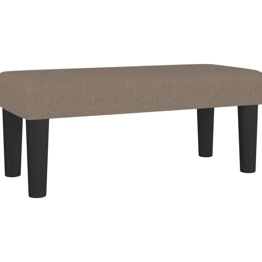Bancs-vidaXL Banc 70x30x30 cm Tissu Taupe