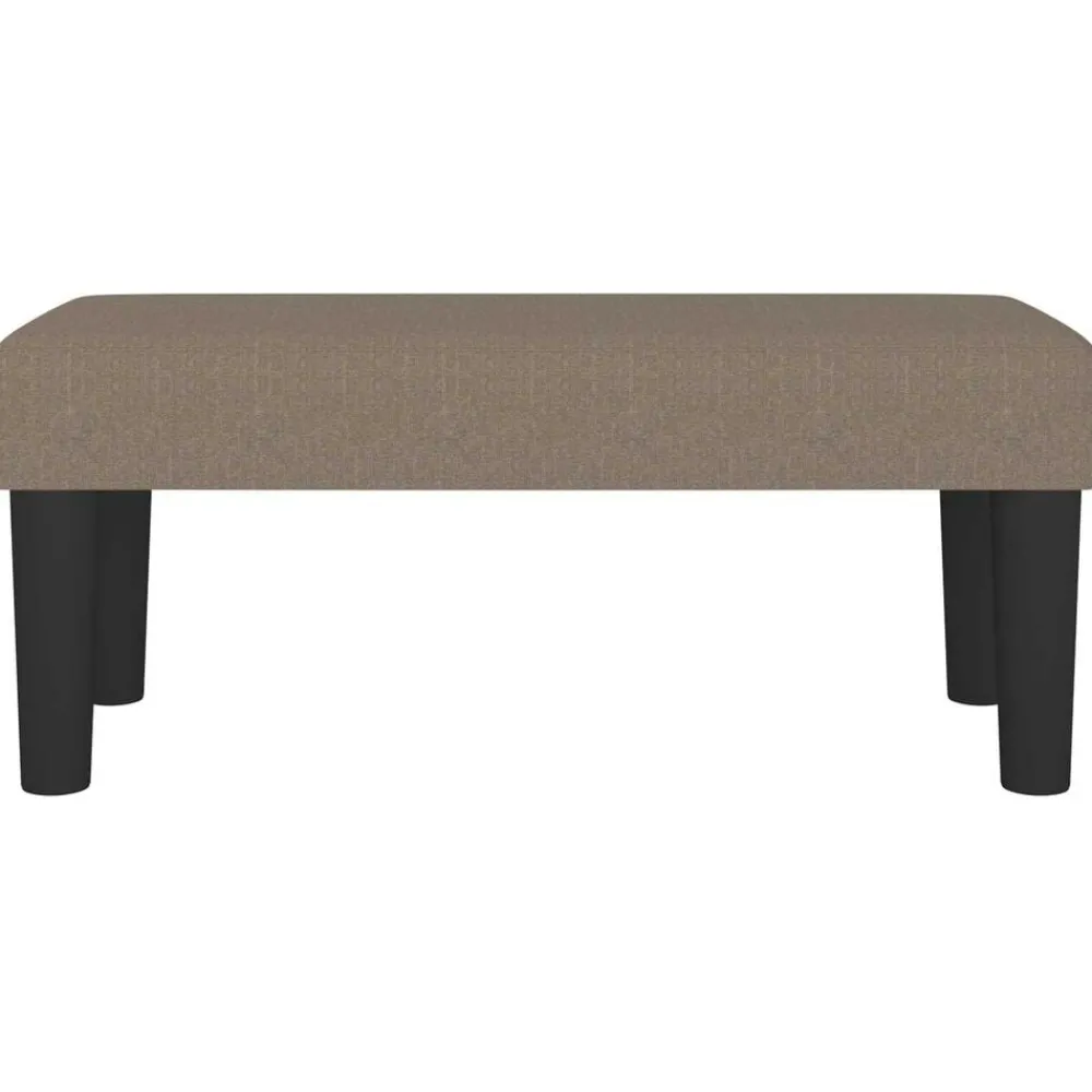 Bancs-vidaXL Banc 70x30x30 cm Tissu Taupe