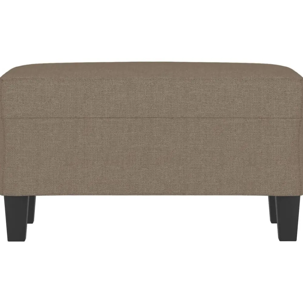 Bancs-vidaXL Banc 70x35x41 cm Tissu Taupe