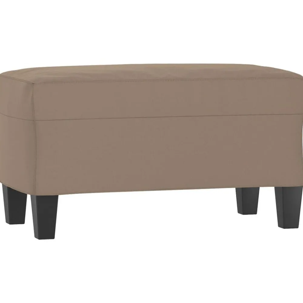 Bancs-vidaXL Banc 70x35x41 cm Tissu microfibre Taupe