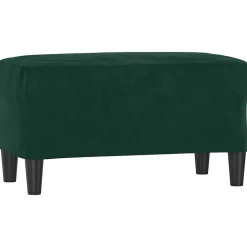 Bancs-vidaXL Banc 70x35x41 cm Velours Vert foncé