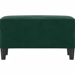 Bancs-vidaXL Banc 70x35x41 cm Velours Vert foncé