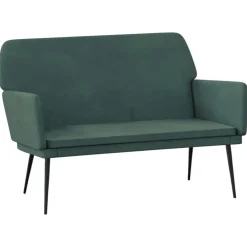 Bancs-vidaXL Banc 108x79x79 cm Velours Vert foncé