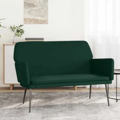 Bancs-vidaXL Banc 108x79x79 cm Velours Vert foncé