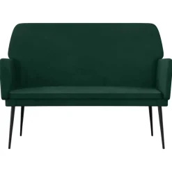 Bancs-vidaXL Banc 108x79x79 cm Velours Vert foncé