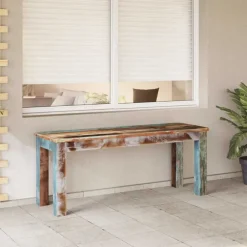 Bancs-vidaXL Banc 110x35x45 cm Bois de récupération massif