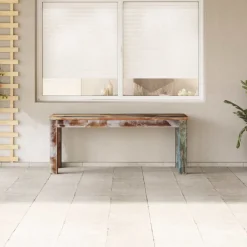 Bancs-vidaXL Banc 110x35x45 cm Bois de récupération massif