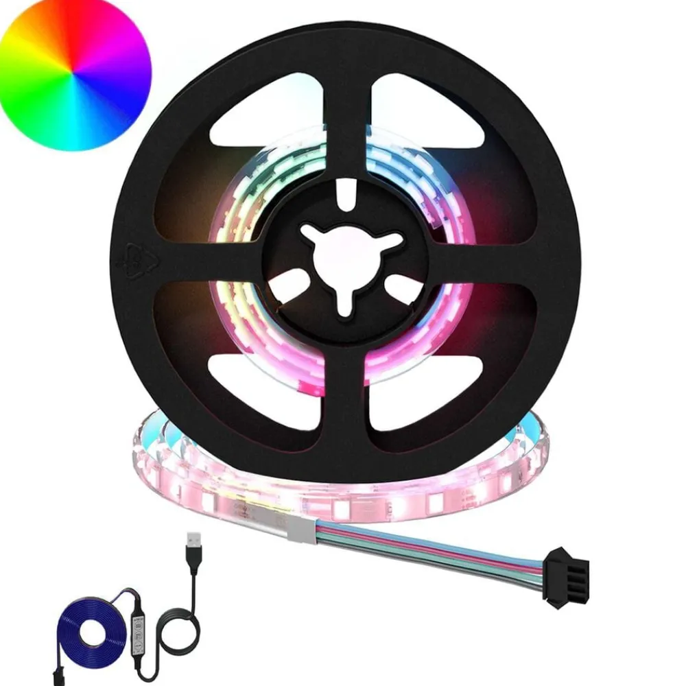 Luminaires-vidaXL Bande LED 2 pcs Noir et Transparent 350 mm Cuivre et plastique