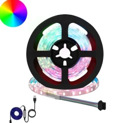 vidaXL Bande LED 2 pcs Noir et Transparent 1000 mm Cuivre et plastique