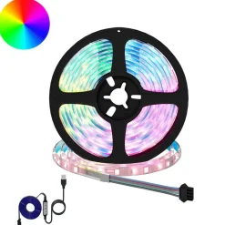 vidaXL Bande LED 2 pcs Noir et Transparent 2300 mm Cuivre et plastique