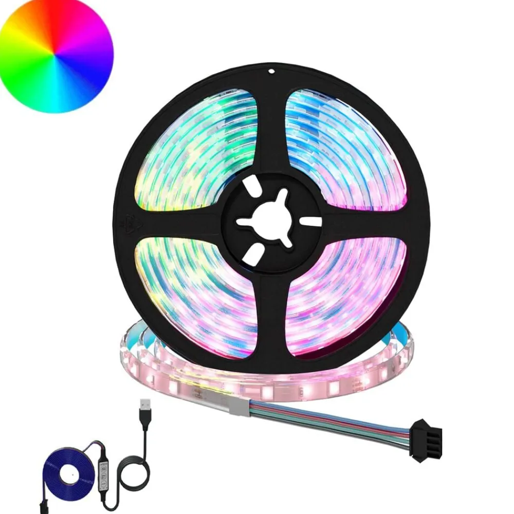 vidaXL Bande LED 2 pcs Noir et Transparent 2300 mm Cuivre et plastique