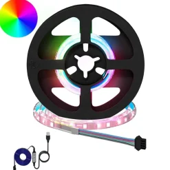 Luminaires-vidaXL Bande LED 2 pcs Noir et Transparent 250 mm Cuivre et plastique