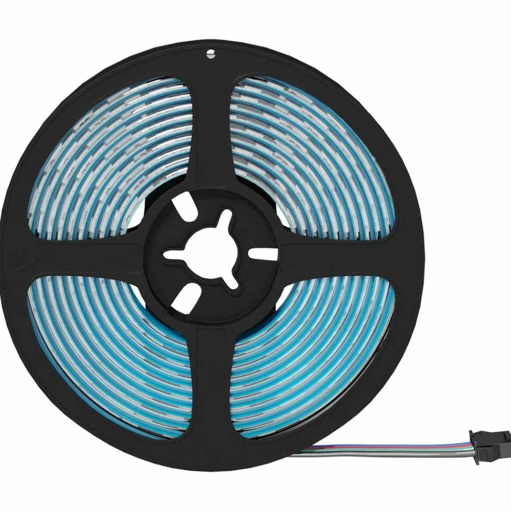 Luminaires-vidaXL Bande LED 2 pcs Noir et Transparent 2500 mm Cuivre et plastique