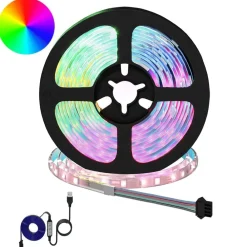 Luminaires-vidaXL Bande LED 2 pcs Noir et Transparent 2500 mm Cuivre et plastique