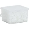 vidaXL Bandes tressées pour chevaux 2500 pcs silicone blanc