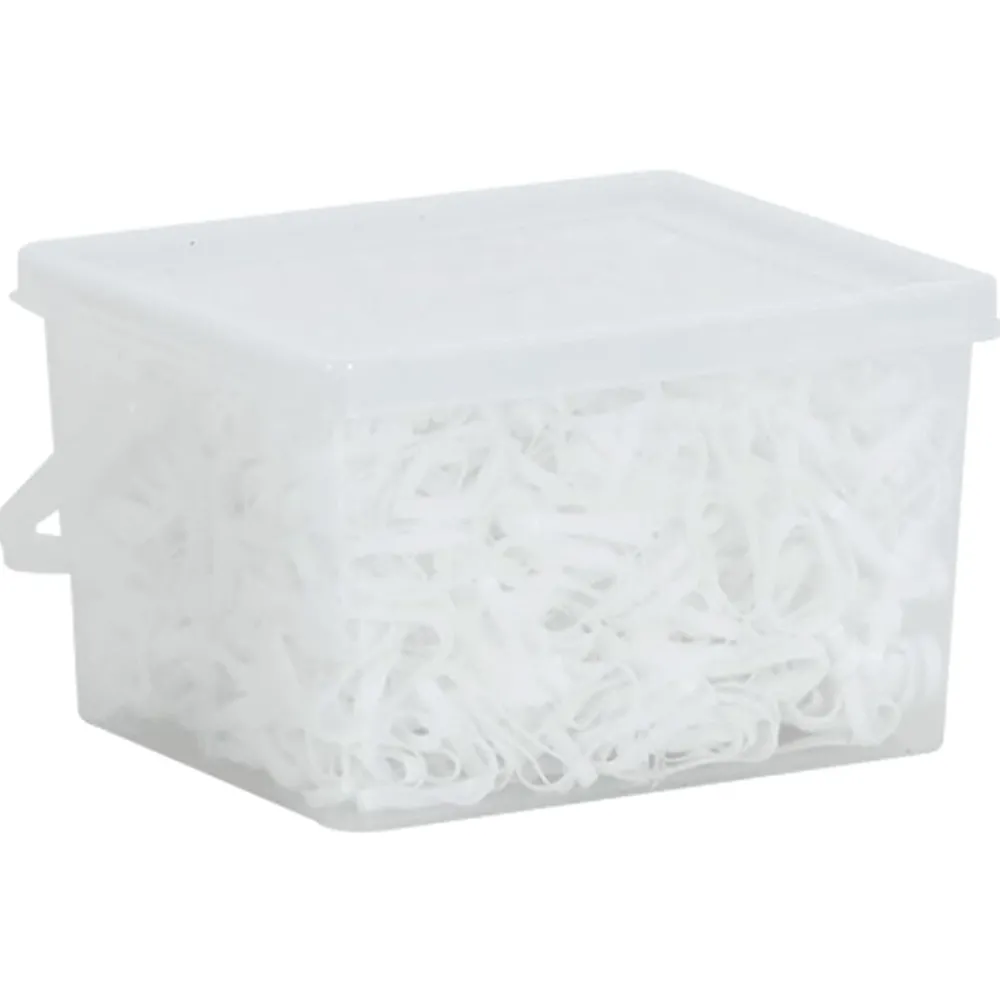 vidaXL Bandes tressées pour chevaux 2500 pcs silicone blanc