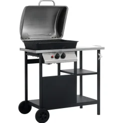vidaXL Barbecue à gaz avec tablette à 3 couches