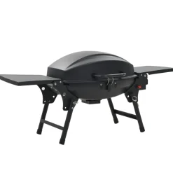 vidaXL Barbecue à gaz portatif avec zone de cuisson Noir