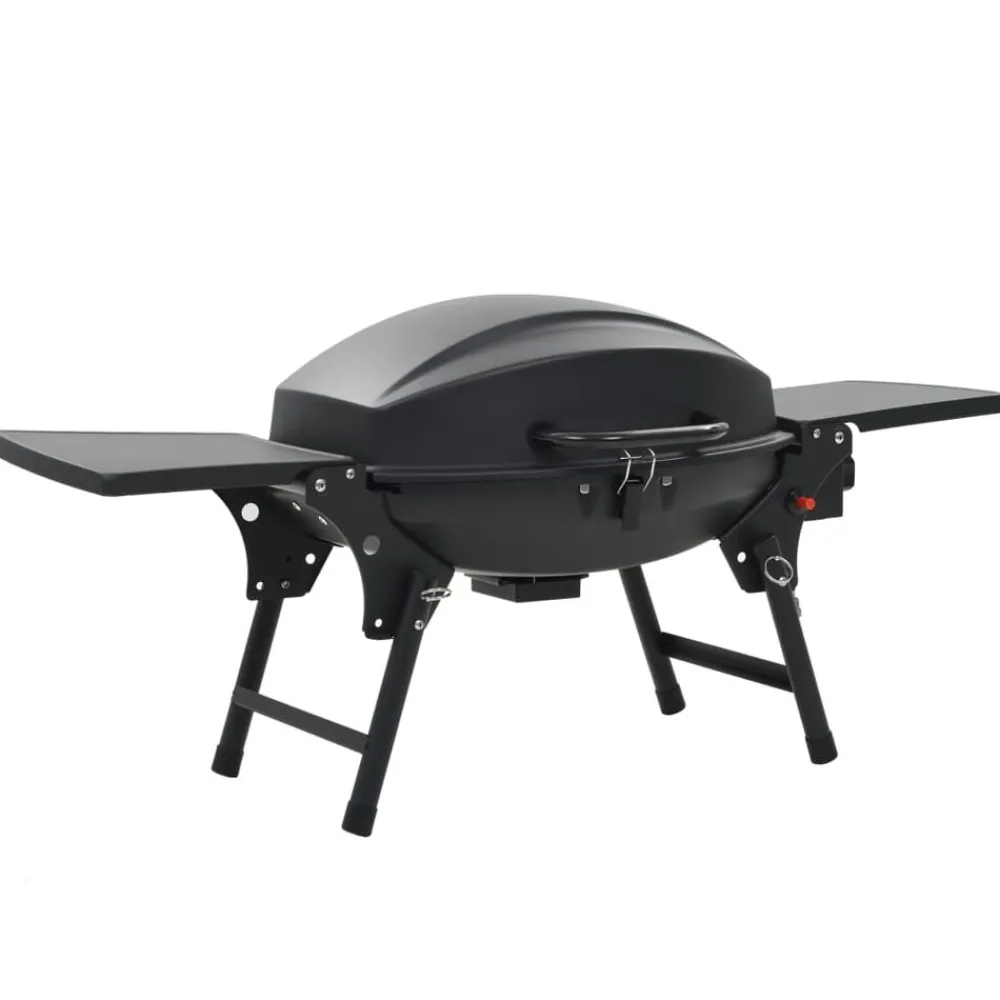 vidaXL Barbecue à gaz portatif avec zone de cuisson Noir
